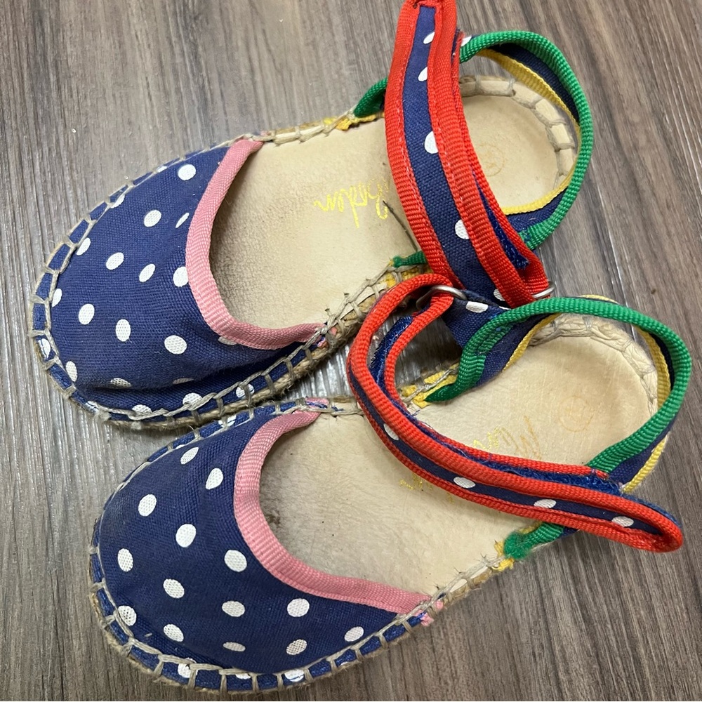 Mini Boden Blue Polka Dot Kids Shoes